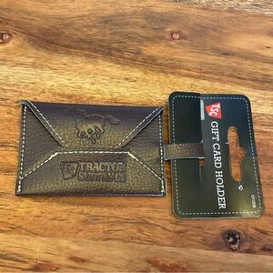 Tractor Supply Co. Brown Leather Gift Card Holder